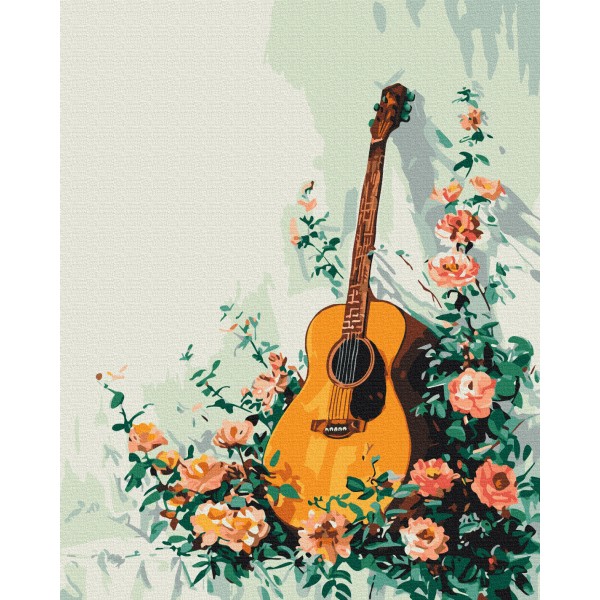 Картина за номерами Квітуча гітара BS54041