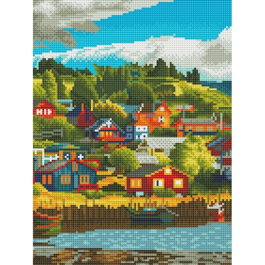 Селище біля озера