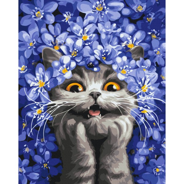 Киця в пролісках © Маріанна Пащук