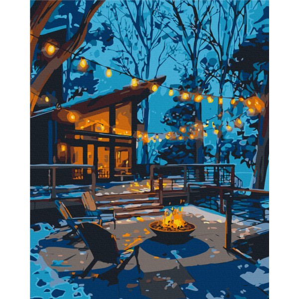 Вечір у світлі гірлянд