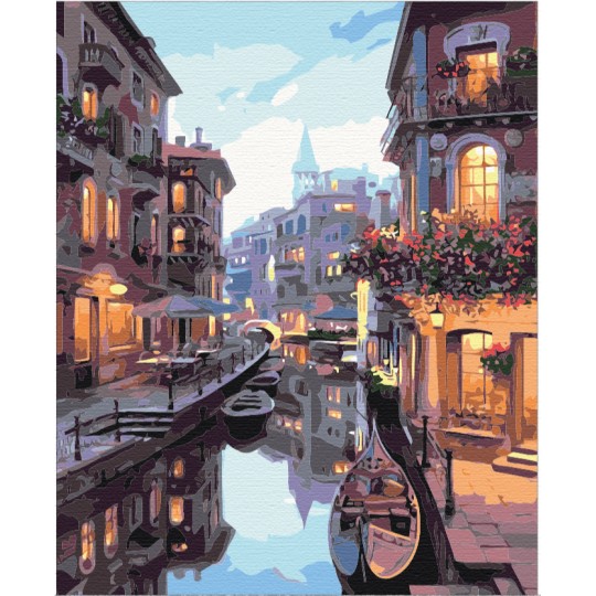 Картина по номерам Канал в Венеции