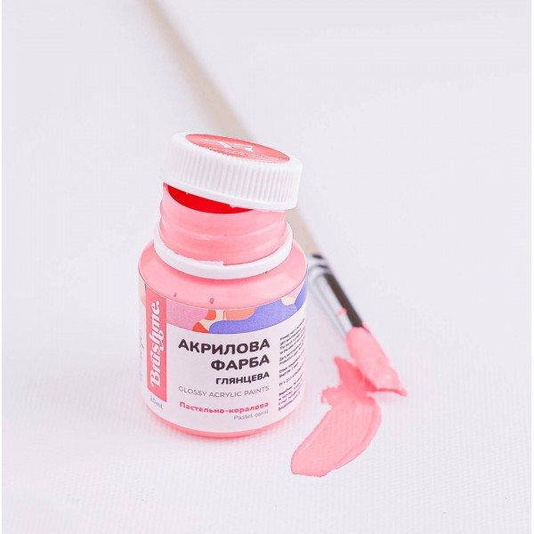 Акрилова фарба глянцева Пастельно-коралова ACPT47