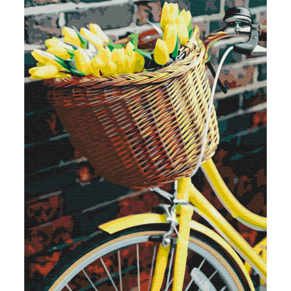 Картина по номерам Корзинка для тюльпанов BS51618