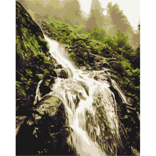 Картина по номерам Шум водопада BS52579