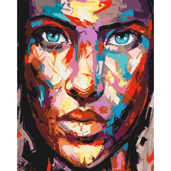 Картина за номерами Портрет в фарбах BS32218