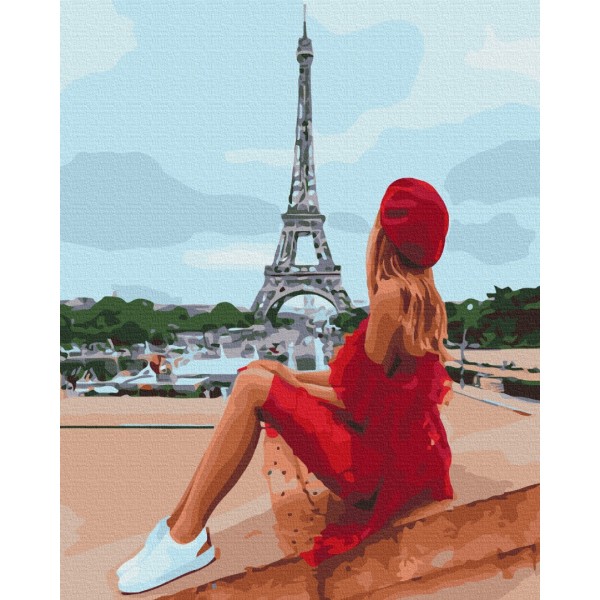 Картина по номерам Красавица в Париже BS51640