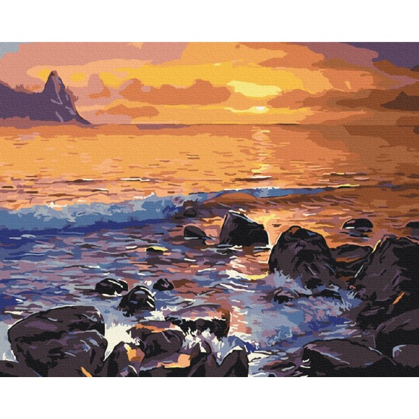 Преміум картина за номерами Кам'янистий берег PBS5749