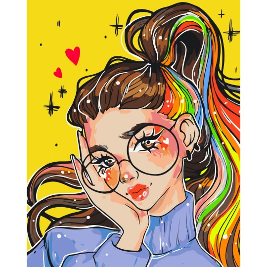 Картина за номерами Яскравий образ @nila_art_art BS53519