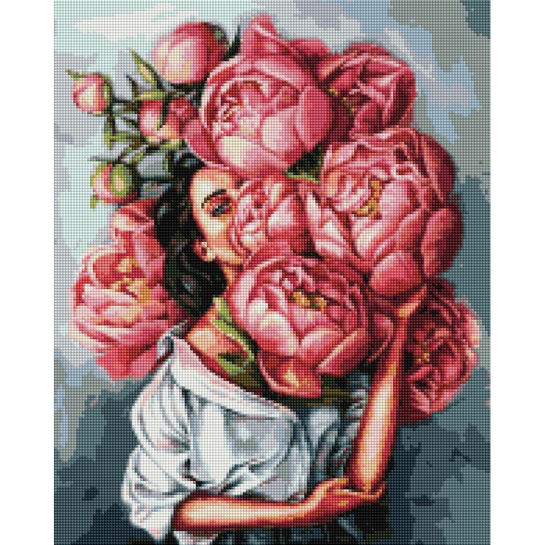 Алмазна мозаїка В хмарі піонів©Mykhailyshyna Daria DBS1071