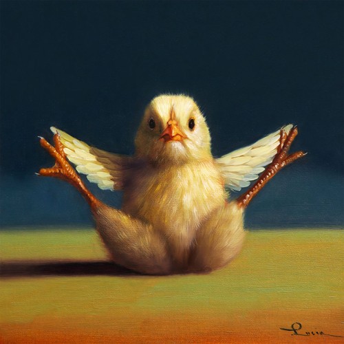 Йога курочка сидить під кутом ©Lucia Heffernan CN53299M