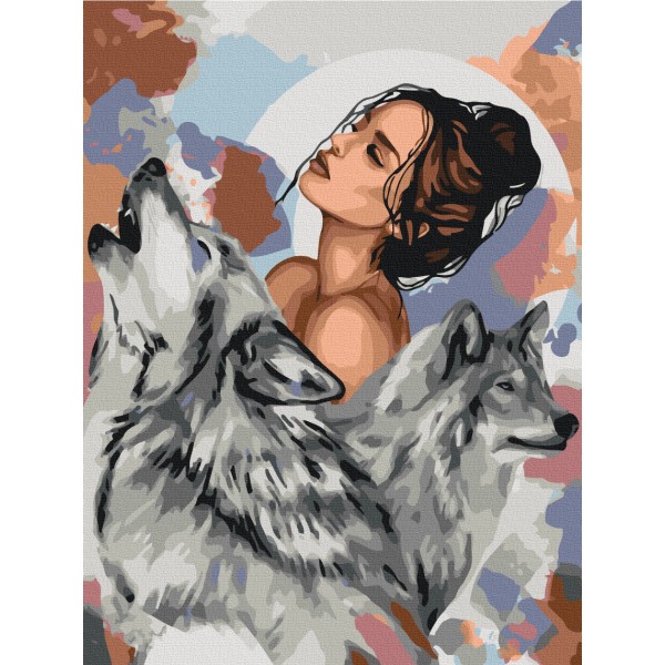 Картина за номерами Вовчиці © Ольга Бочулинська RBS53906 Картина за номерами Вовчиці © Ольга Бочулинська RBS53906