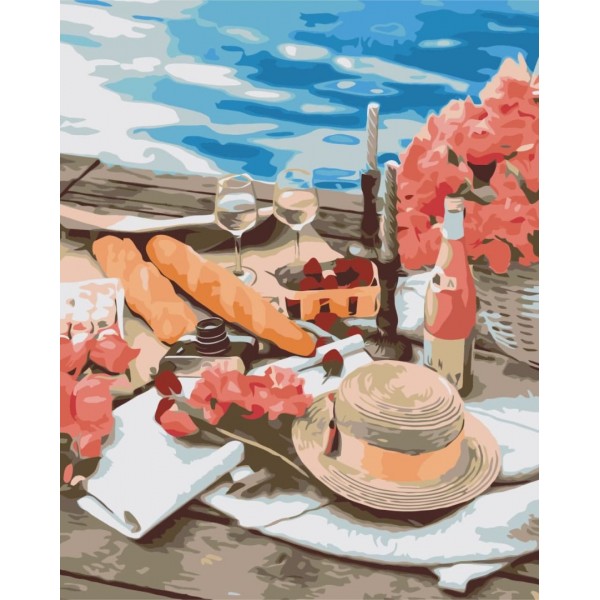 Картина за номерами Пікнік поруч з морем BS51331