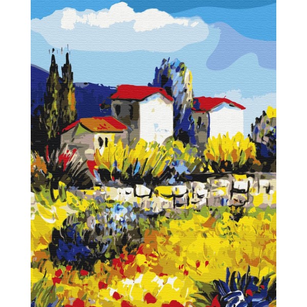 Картина по номерам Провинция маслом BS51428
