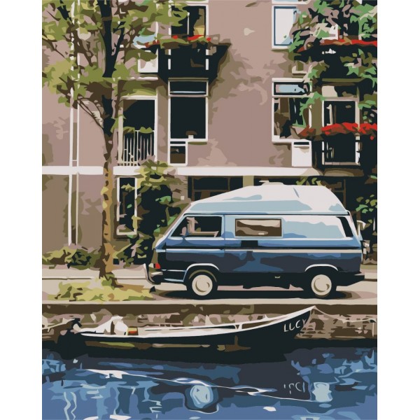 Картина за номерами Фургон мандрівника BS52448