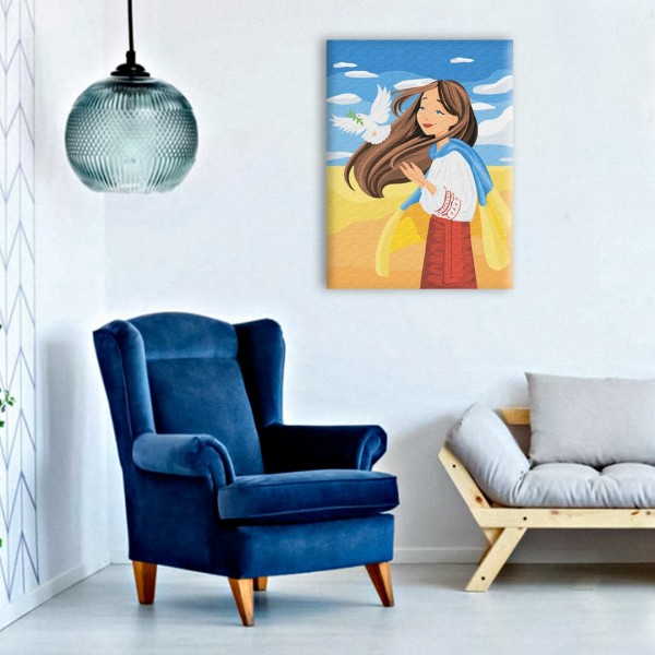 Картина на полотні Вільна Україна ©Василик Марія