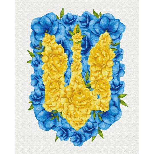 Картина за номерами Квітучий герб ©Svetlana Drab
