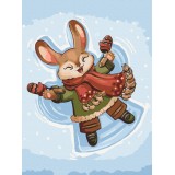 Картина за номерами Сніговий зайчик ©Лазаренко Олена RBS1017