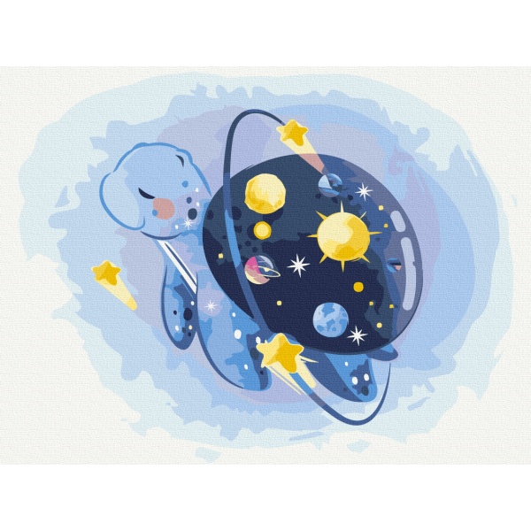 Картина за номерами Космічна черепашка KBS0103