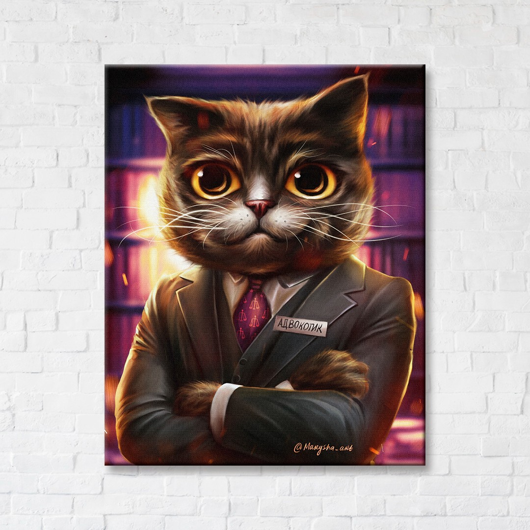 Котик адвокат ©Маріанна Пащук CN5355S
