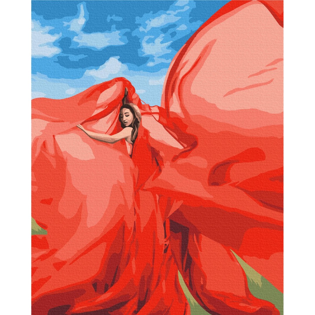 Картина за номерами Жінка в червоному © Lana Musienko BS37565