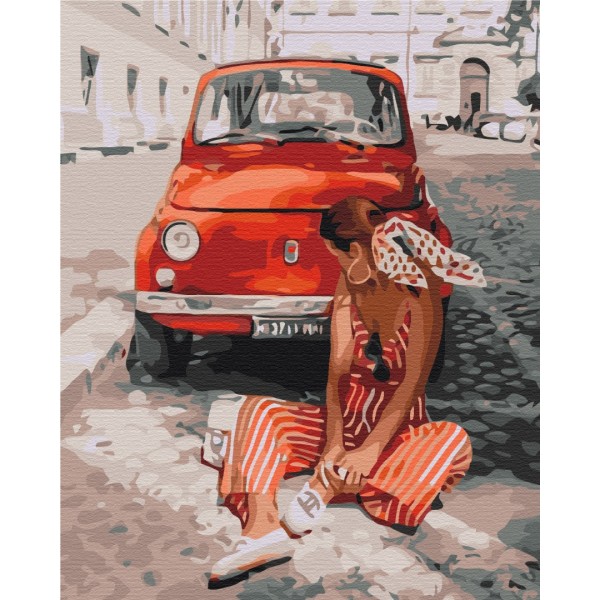 Картина за номерами Літо в червоному BS38506