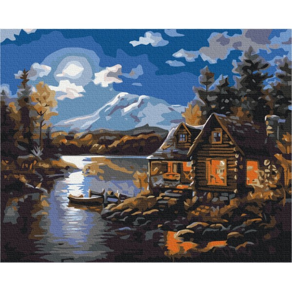 Картина по номерам Дом лесника BS7618