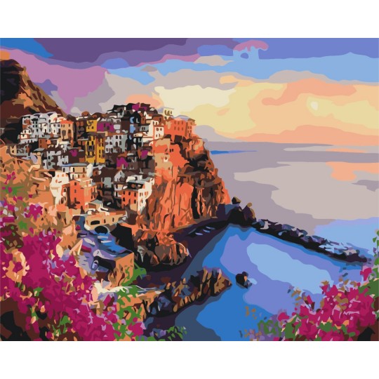 Преміум картина за номерами Яскраві барви Сицилії PBS35801