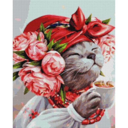 Алмазная мозаика Кошка хозяйка © Марианна Пащук DBS1036