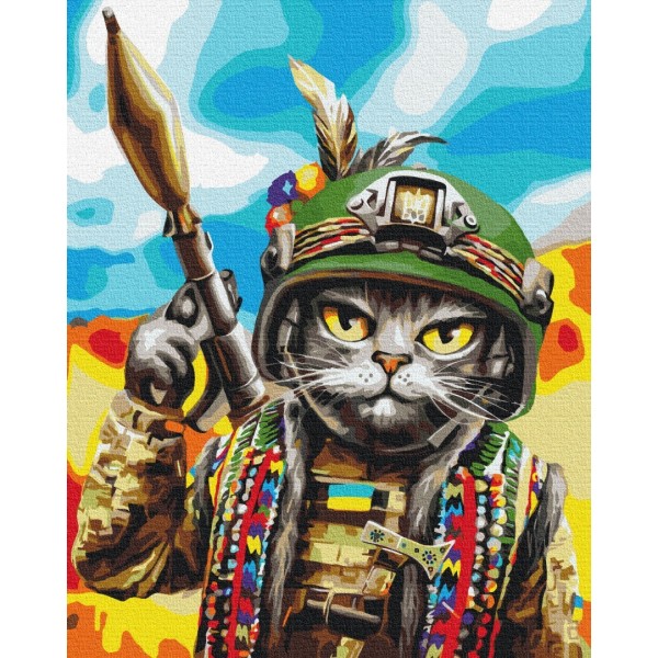 Картина за номерами Котик Гуцул ©Маріанна Пащук PBS53277