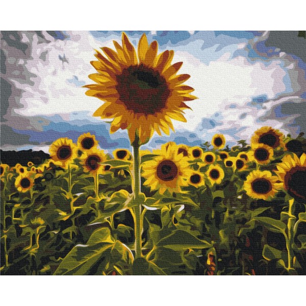 Картина за номерами Вуличка у квітах BS7451 Картина за номерами Вуличка у квітах BS7451