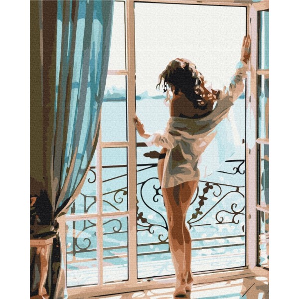 Преміум картина за номерами Звабливий ранок PBS51673