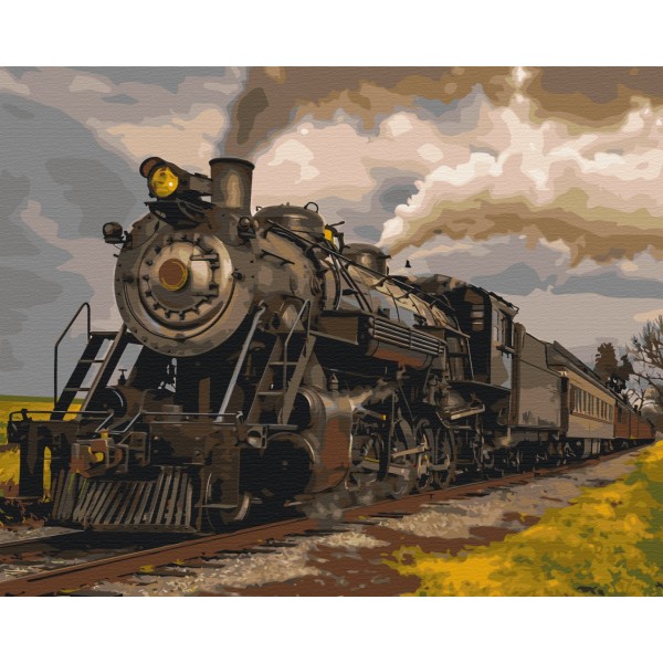 Картина за номерами Поїзд BS53714