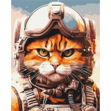 Картина за номерами Котик головний пілот © Маріанна Пащук BS53804