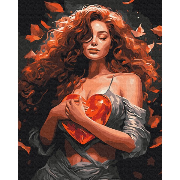 Картина за номерами Берегиня кохання BS53883 Картина за номерами Берегиня кохання BS53883