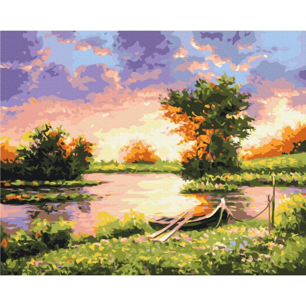 Захід на озері Захід на озері