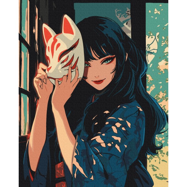 Картина за номерами Кіцуне BS54077