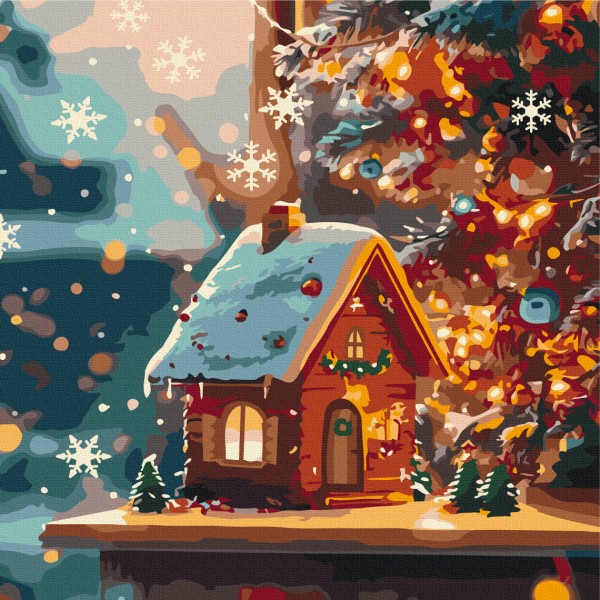 Хатинка під сніжинками Хатинка під сніжинками