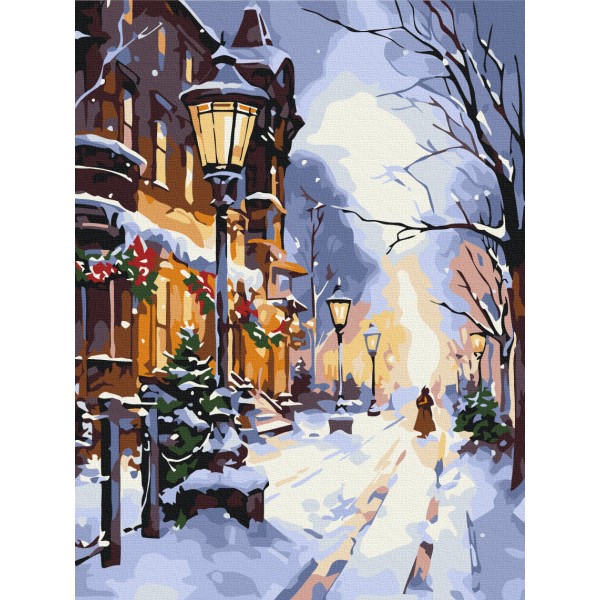 Сяйво ліхтарів взимку