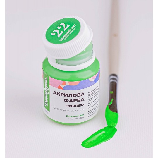 Акрилова фарба глянцева Зелений луг ACPT22
