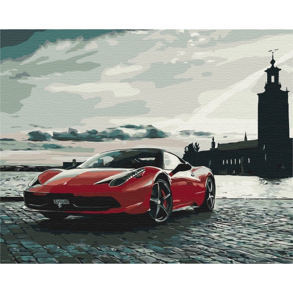 Картина за номерами Багряна швидкість BS52181