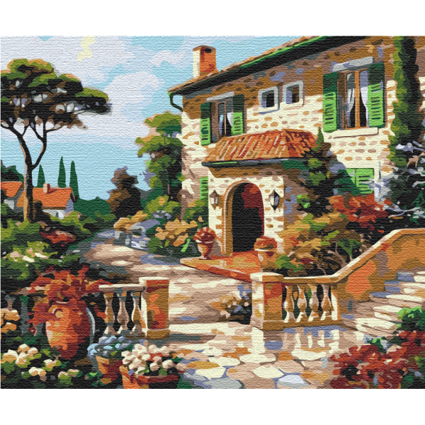 Картина по номерам Солнечная улица BS51617