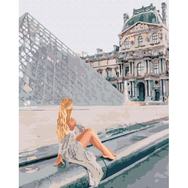 Картина за номерами Красуня біля Лувру BS51824