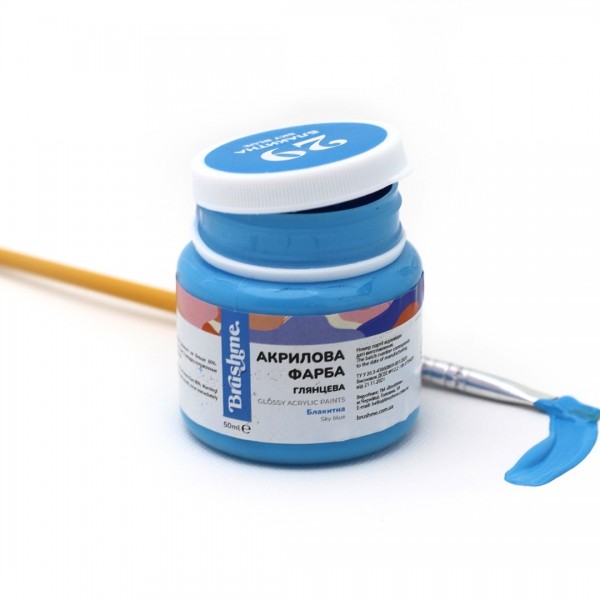 Акрилова фарба глянцева Блакитна AP5029