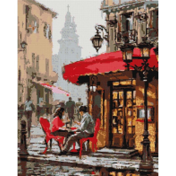 Алмазна мозаїка Лондонське кафе DBS1028