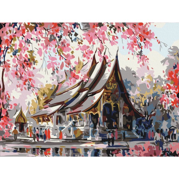 Картина за номерами Тайський храм RBS3259