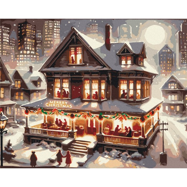 Картина за номерами Вечірка у новорічну ніч BS53842