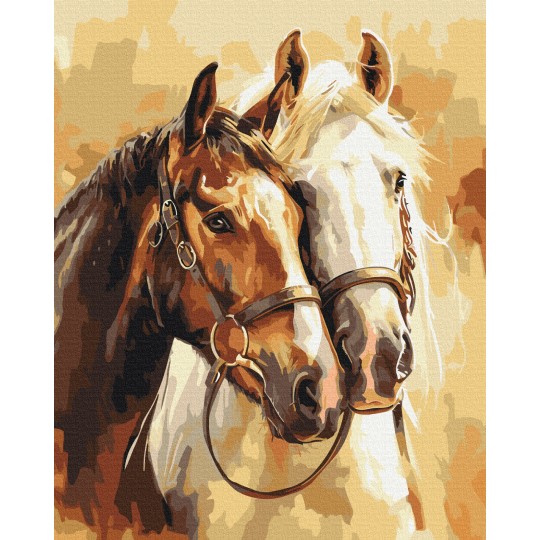 Картина за номерами Благородні коні BS54019