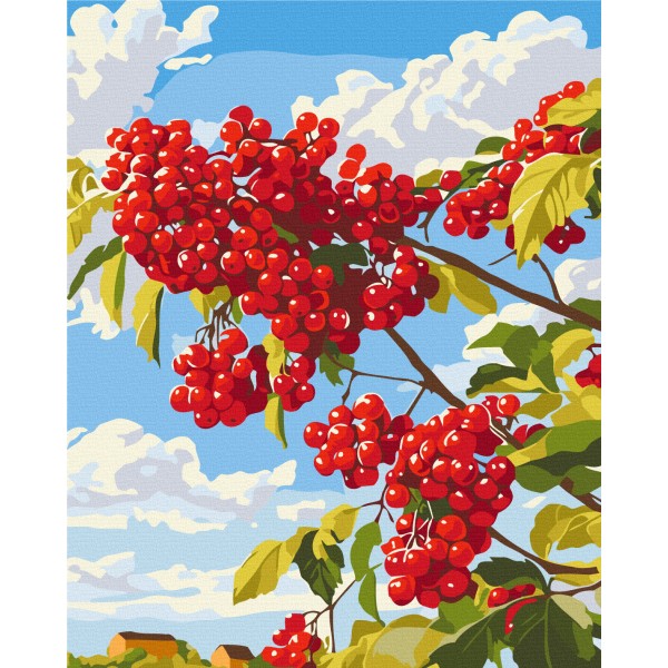 Калина за вікном