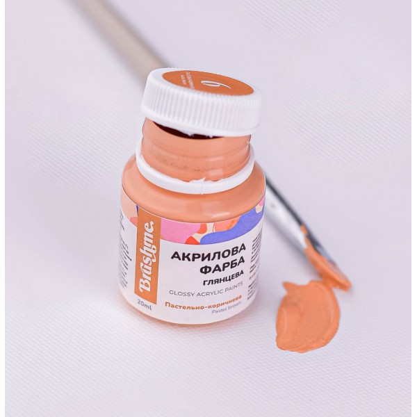 Акрилова фарба глянцева Пастельно-коричнева ACPT6