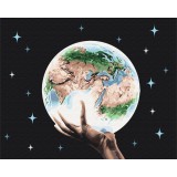 Картина за номерами Планета в руках людини BS26729